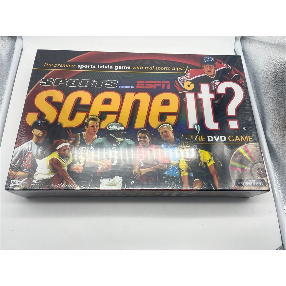 Scene It? Sports ESPN DVD Board Game Mattel Trivia Game New Factory Sealed